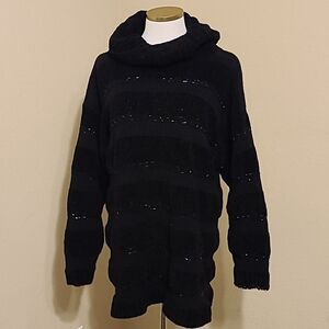 Vintage Beaded Turtleneck Sweater